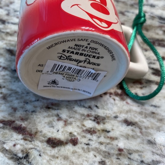 Disney Parks 2022 Happy Holidays Christmas Mickey Mouse Ornament Mug Starbucks - Picture 4 of 4